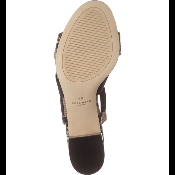 Cole Haan Aniston Elastic Leather Snake Sandal NEW - Picture 5 of 9